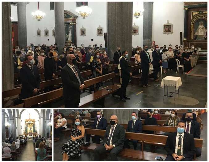 El alcalde Héctor Suárez y varios concejales asistieron al oficio religioso/TA.